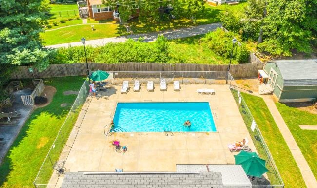 Sparkling swimming pool outdoor swimming pool